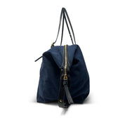 Kempton Washed Navy Canvas Crossbody Bag