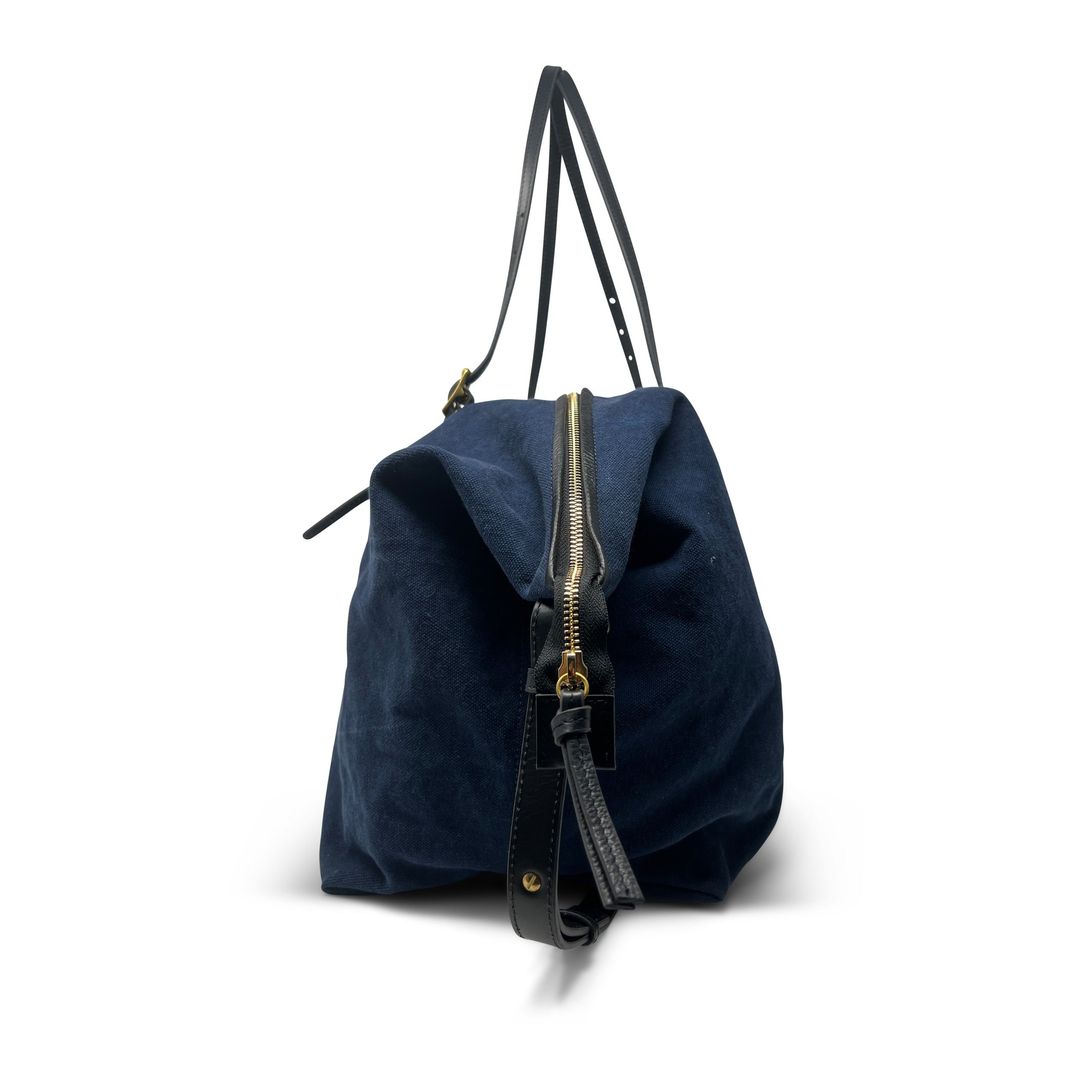 Kempton Washed Navy Canvas Crossbody Bag
