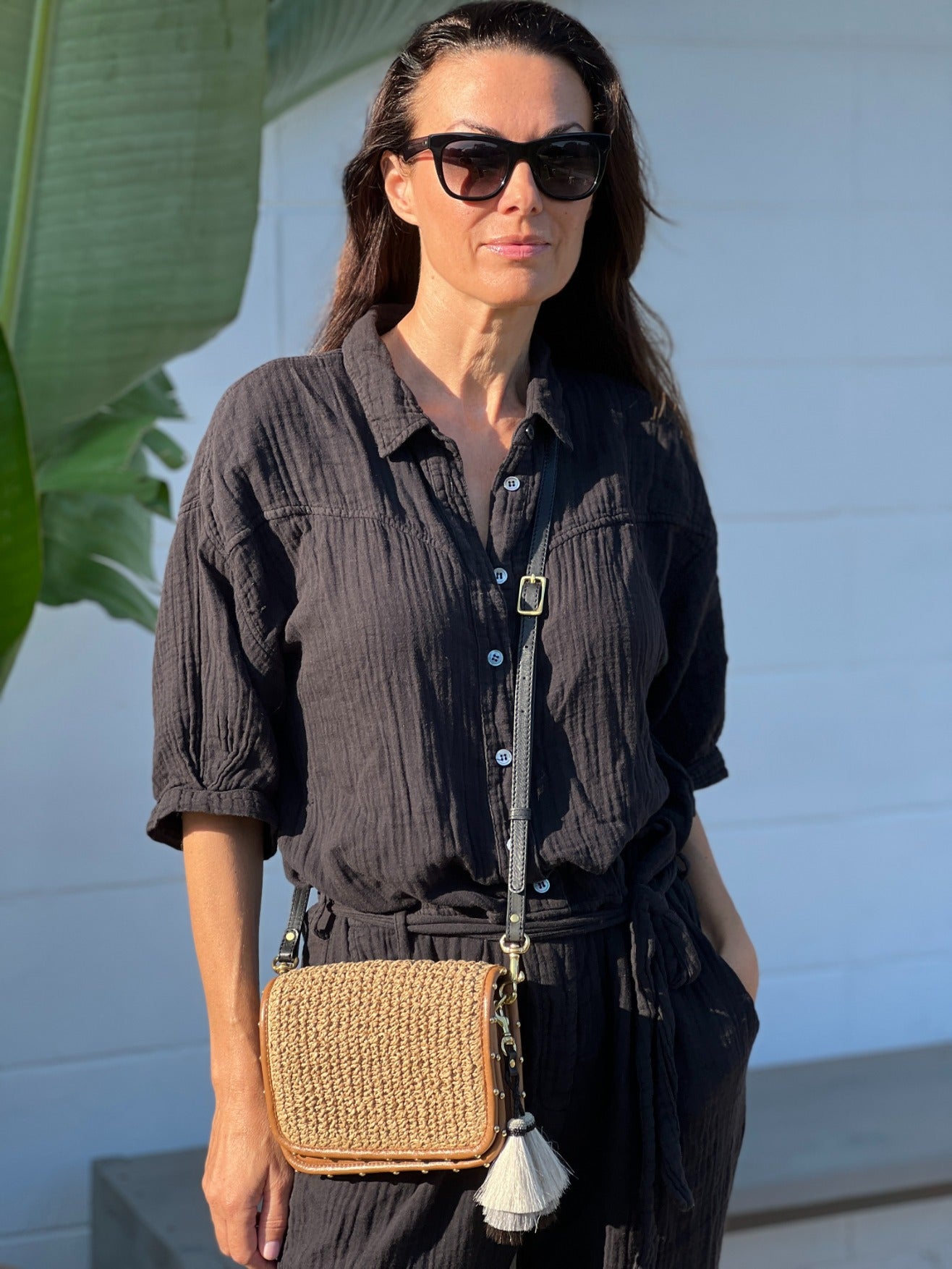 Kempton Raffia Mini Mia Bag