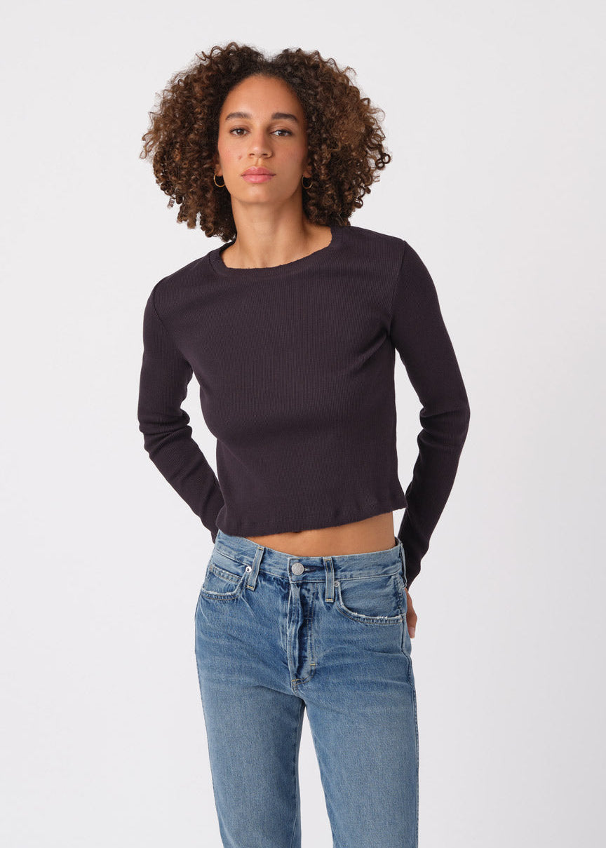AMO Babe Long Sleeve Rib Tee