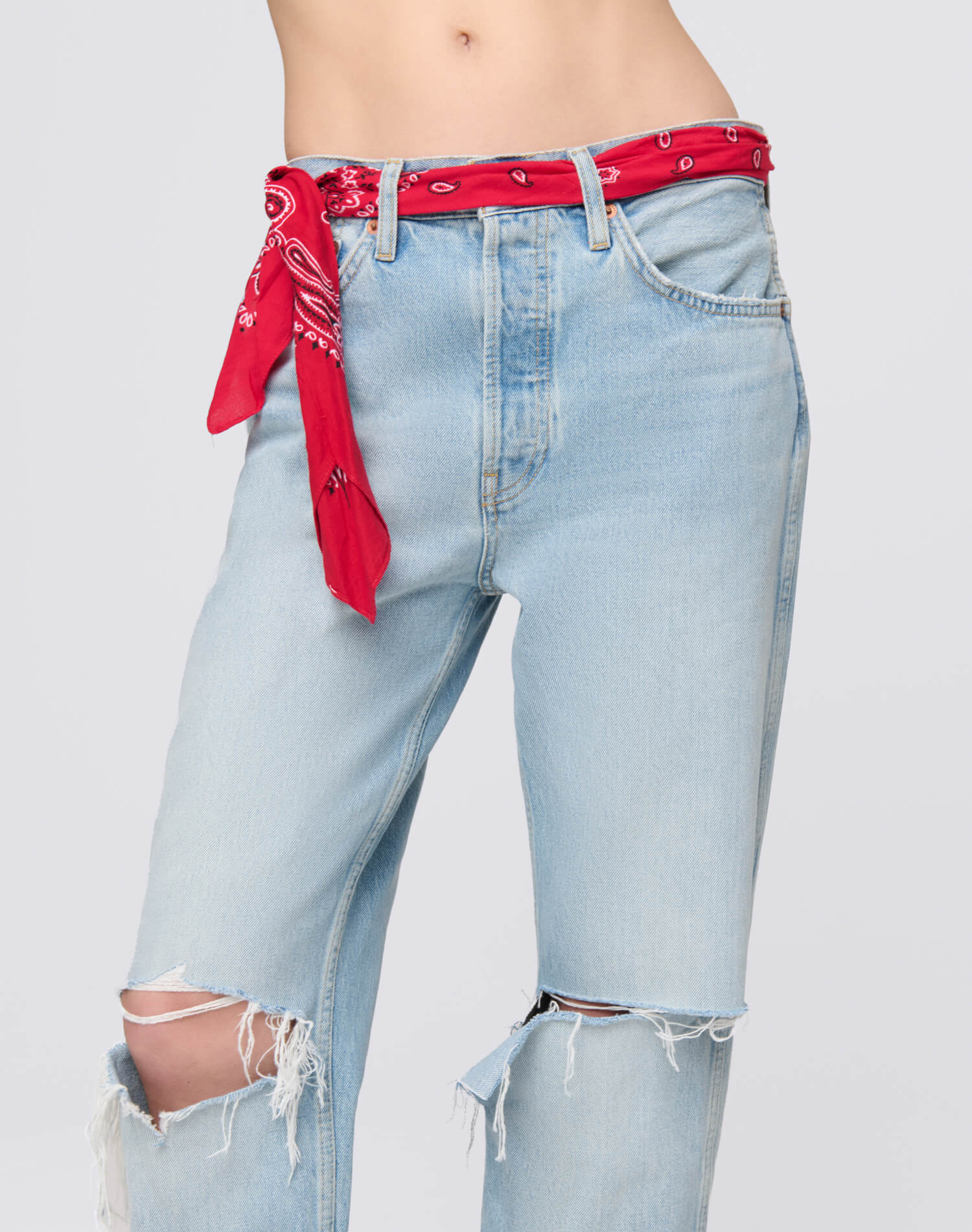 RE/DONE 908 High Rise Loose with Bandana Jean