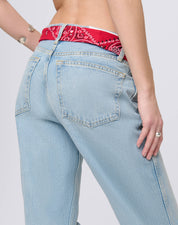 RE/DONE 908 High Rise Loose with Bandana Jean