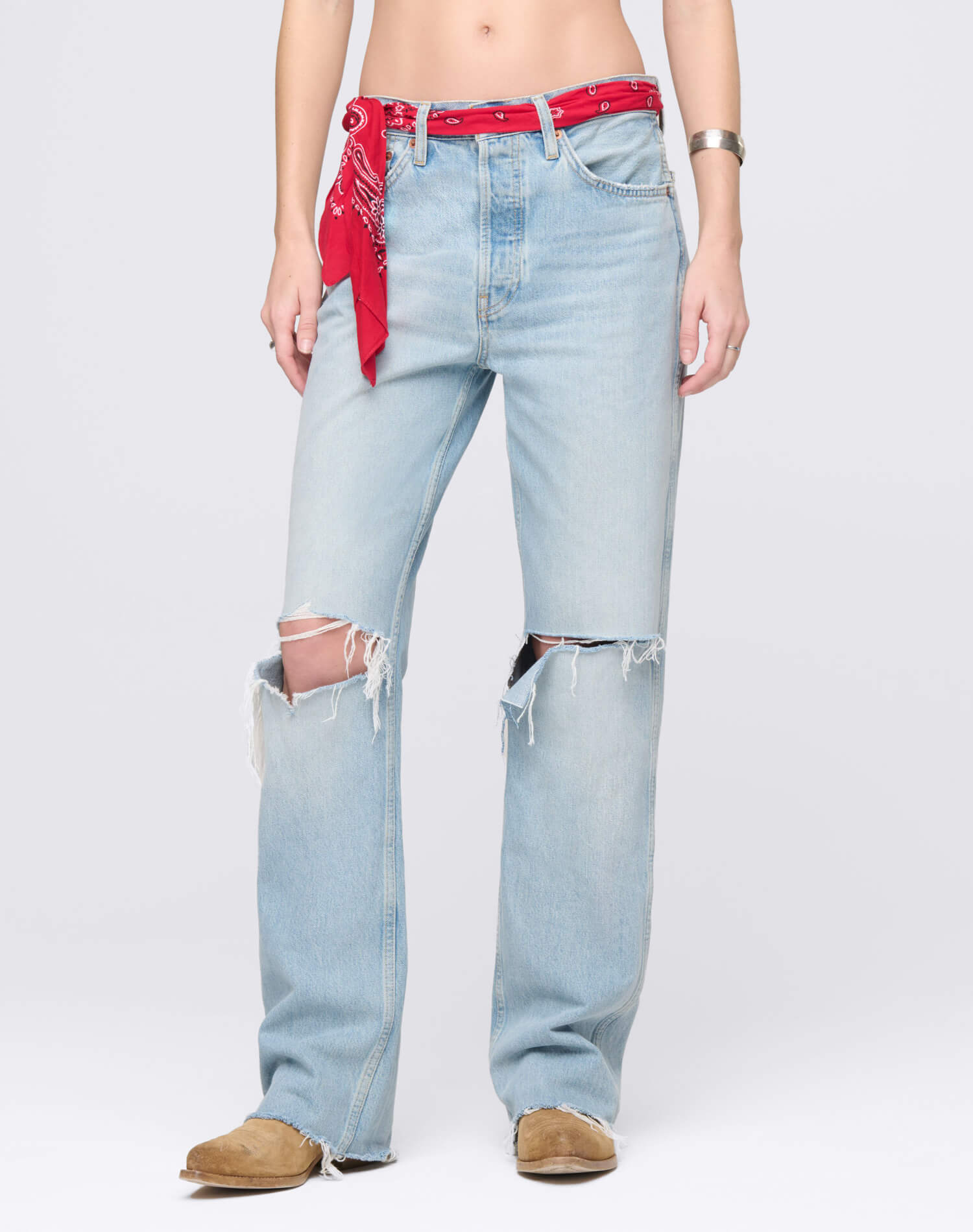 RE/DONE 908 High Rise Loose with Bandana Jean