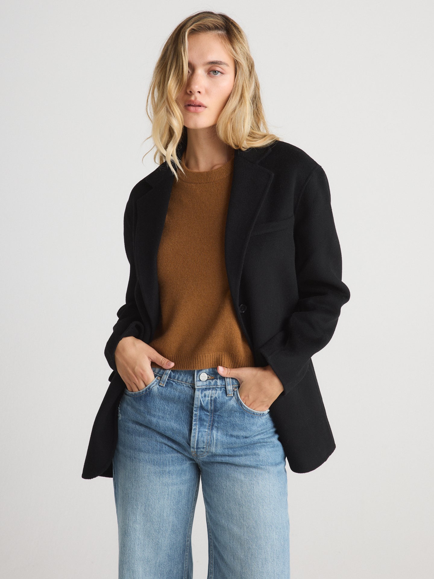 W.Cashmere Camellia Wool Blazer