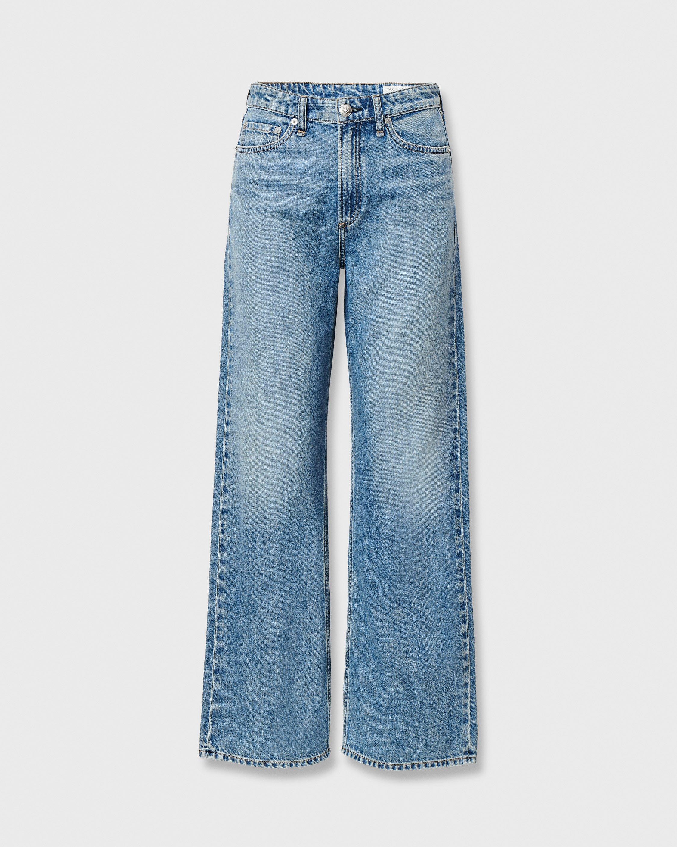 Rag & Bone Logan Wide-Leg Jeans in Lyon