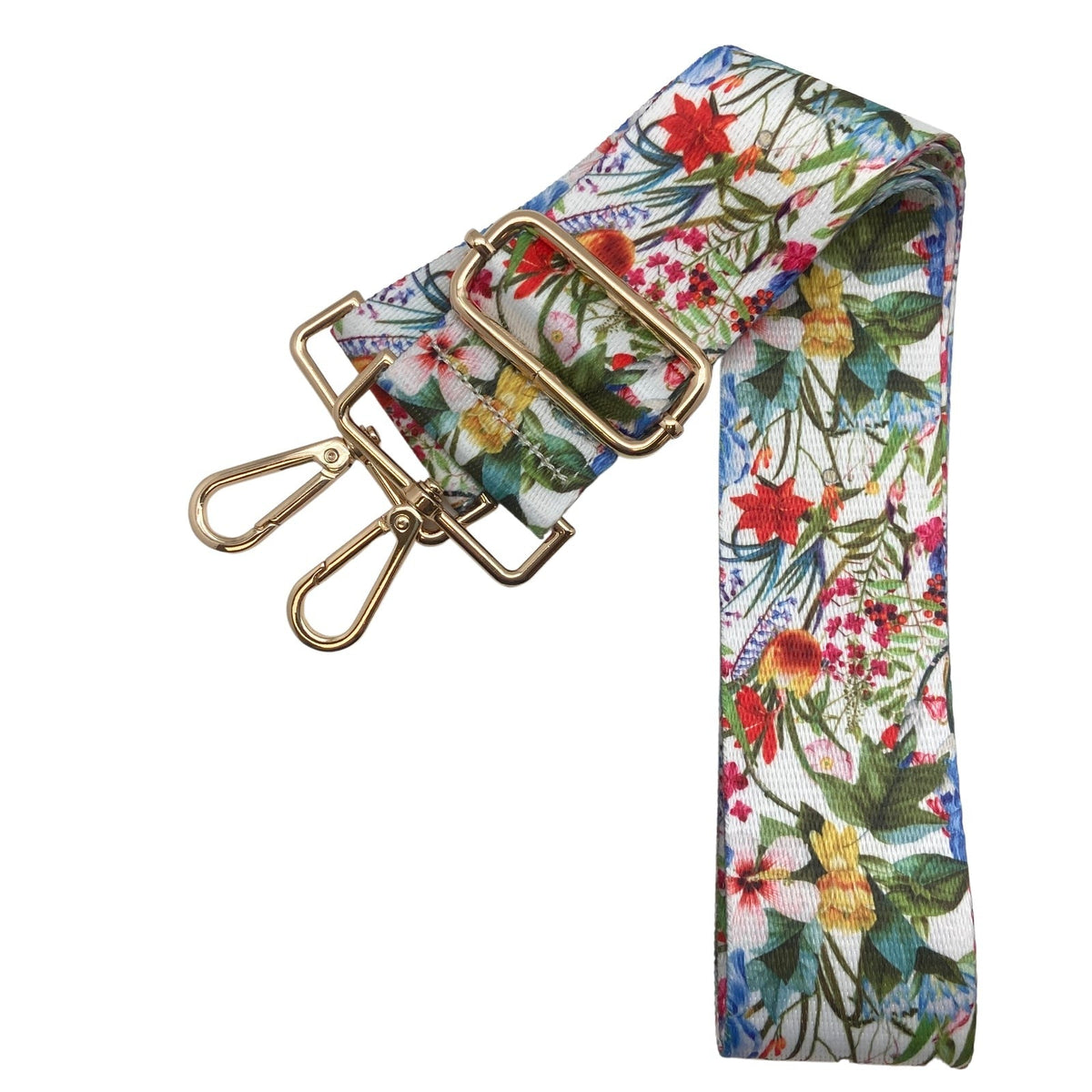 Adjustable Canvas Bag Strap in Florals