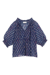 M.A.B.E. Ari Print Short Sleeve Top