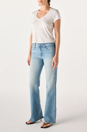 AMO Marcenia Low Boot Cut Jean in Hush