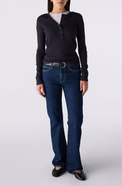 AMO Marcenia Low Boot Cut Jean in Splendor
