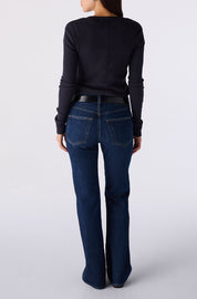 AMO Marcenia Low Boot Cut Jean in Splendor