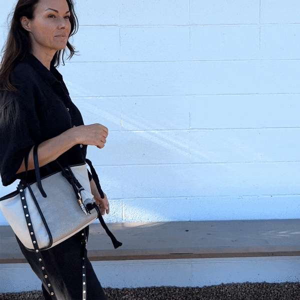 Kempton Metallic Linen Mini Tote