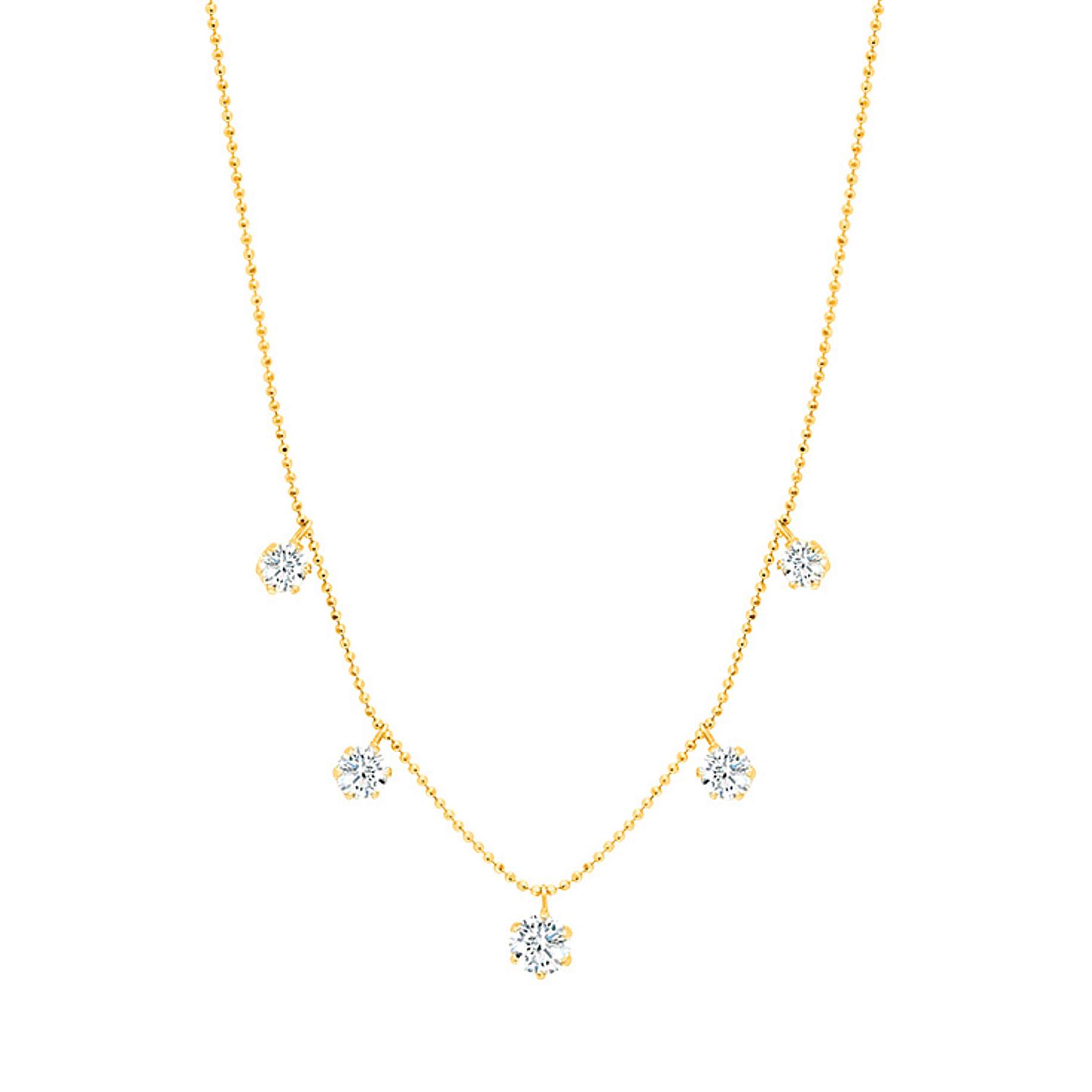 Graziela Large Floating Diamond Necklace