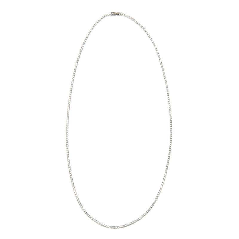 Nickho Rey Opera Tennis Necklace - White Gold