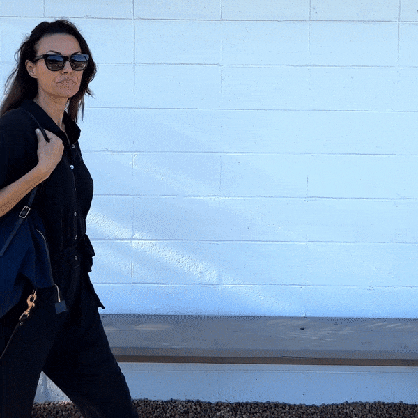 Kempton Washed Navy Canvas Crossbody Bag