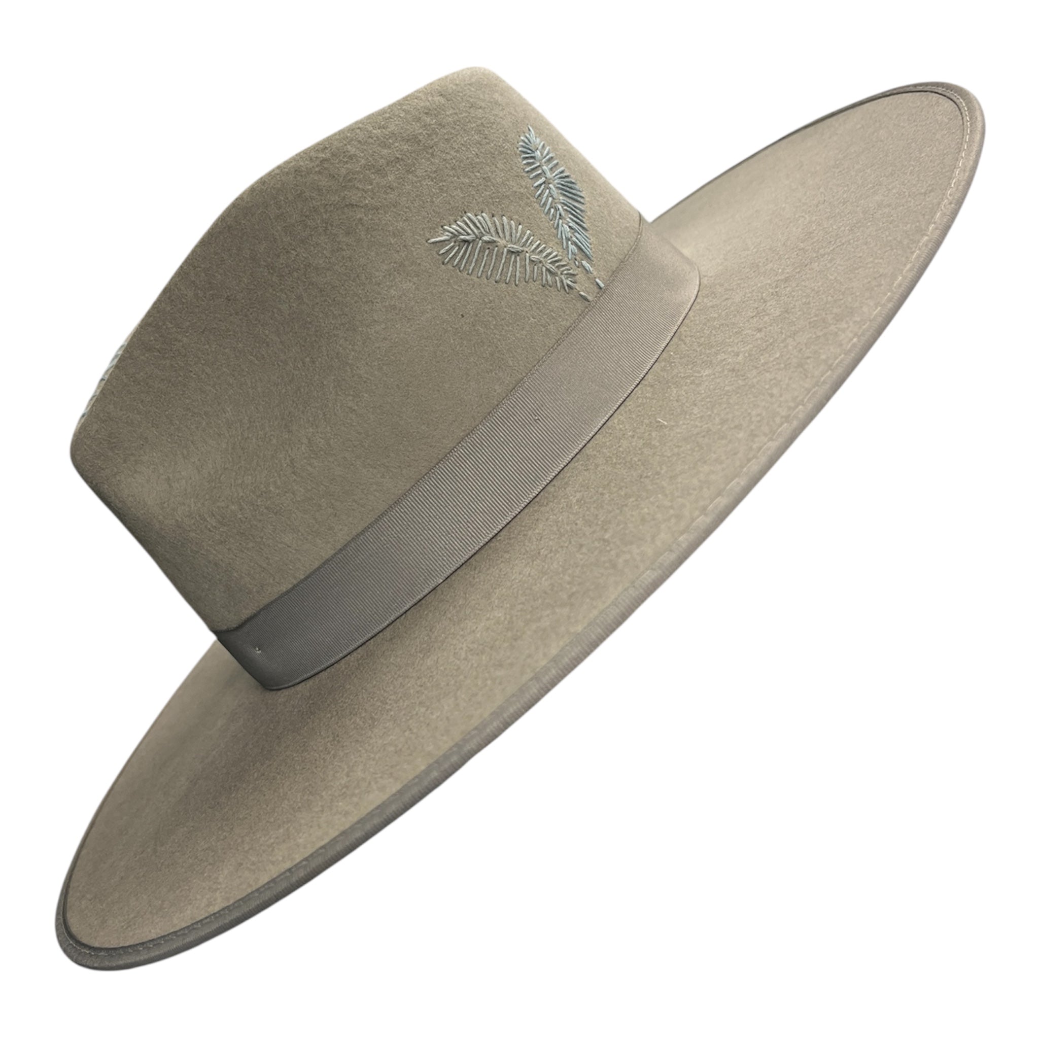 Fab Finds By Sarah Rancher Hat in Grey Ribbon