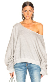 R13 Off Shoulder Patty Sweatshirt