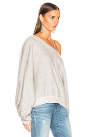 R13 Off Shoulder Patty Sweatshirt