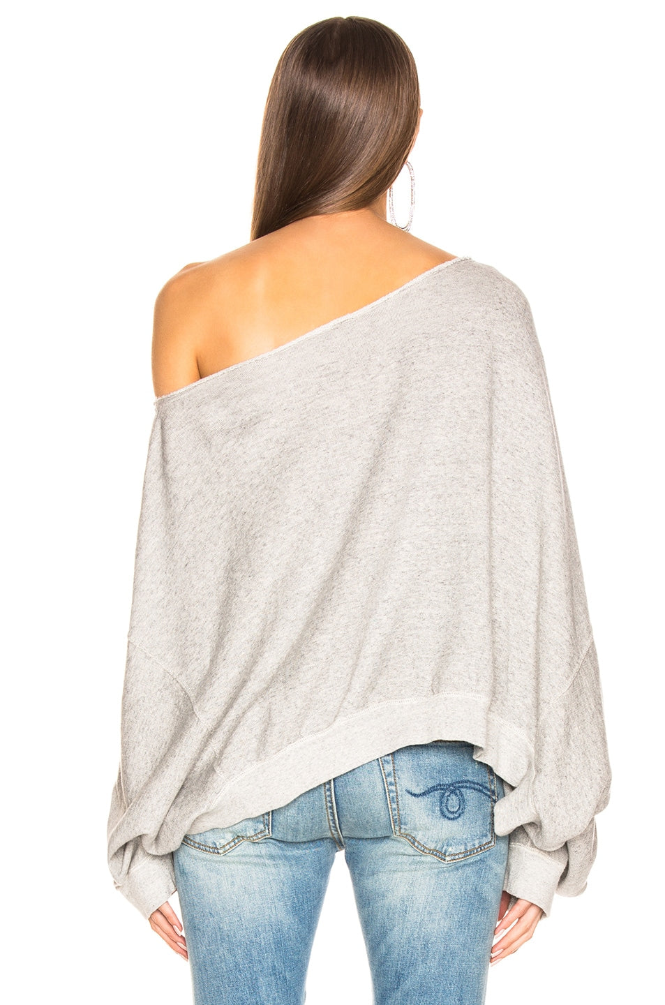 R13 Off Shoulder Patty Sweatshirt