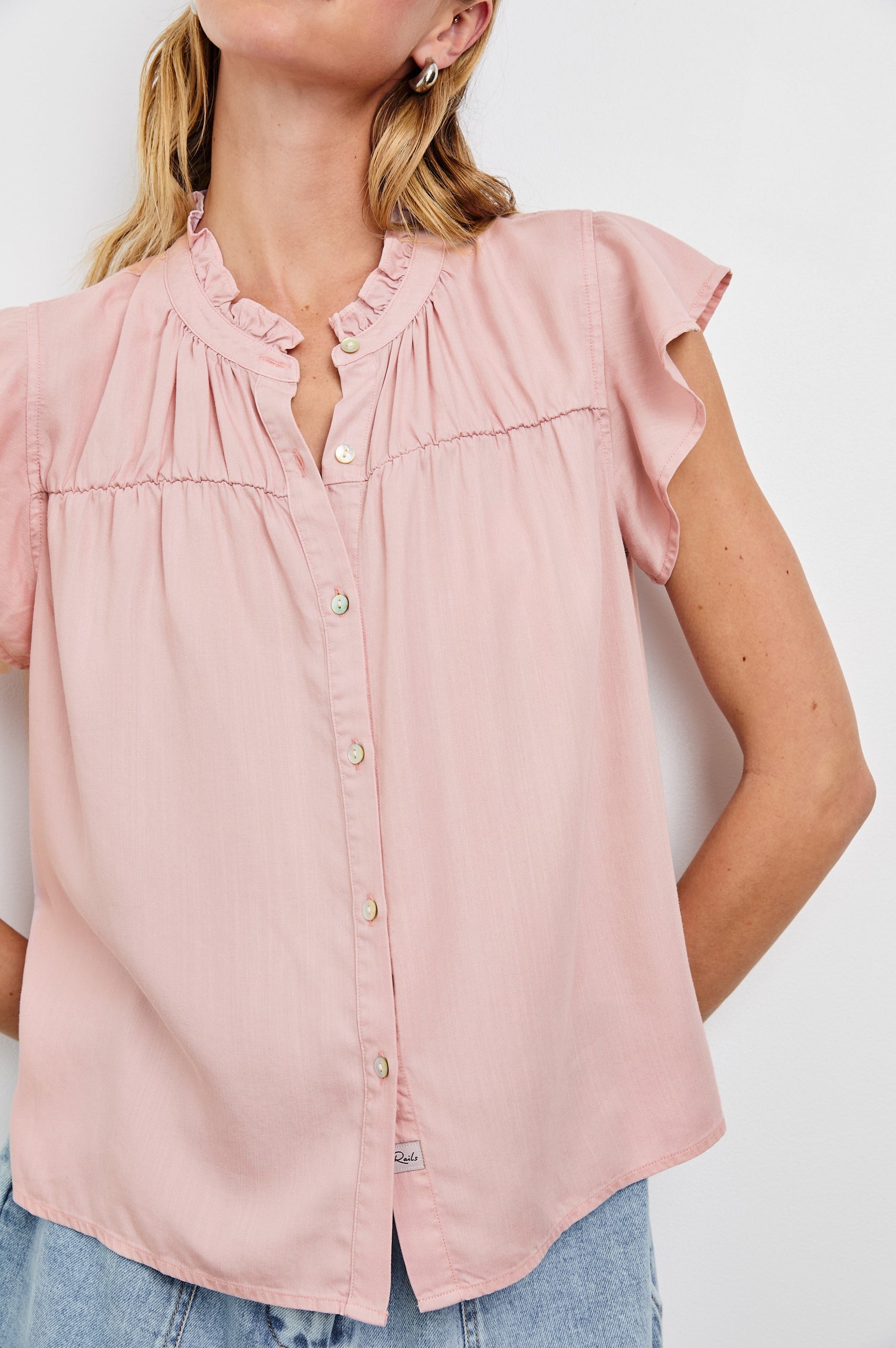 Rails Ruthie Top in Dusty Rose