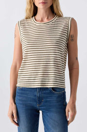 AMO Sleeveless Love Tee in Reseda Multi