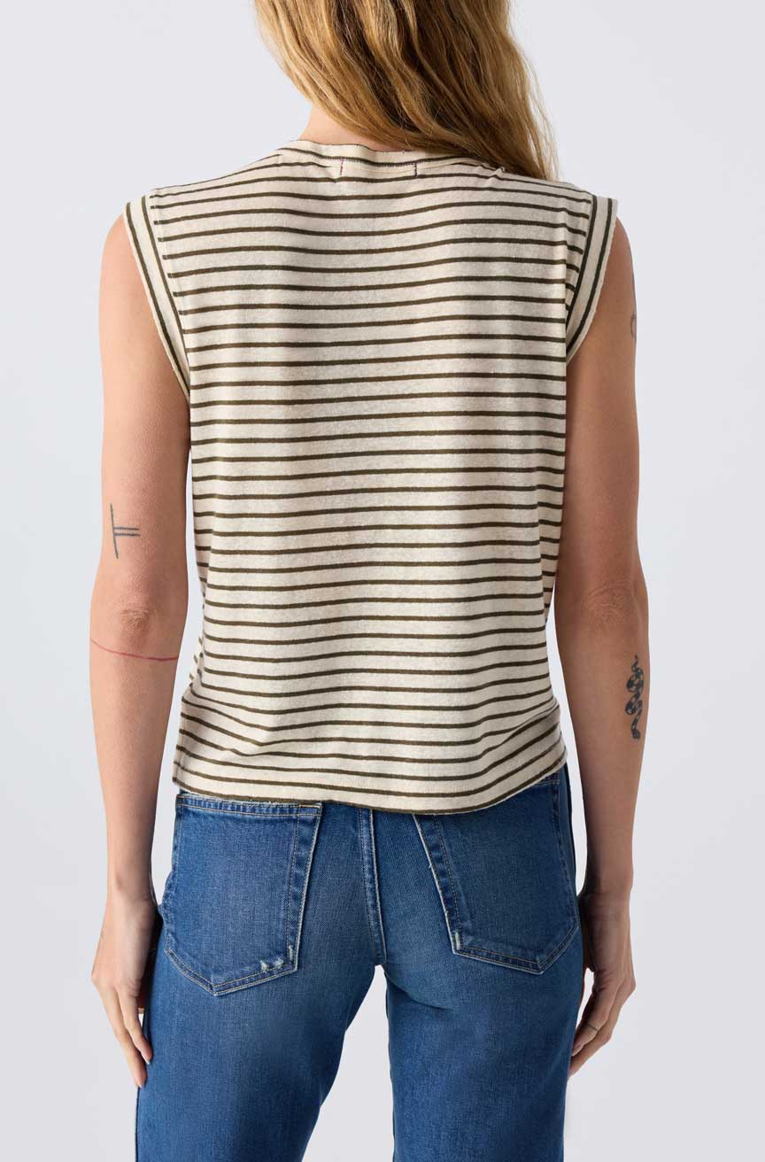 AMO Sleeveless Love Tee in Reseda Multi