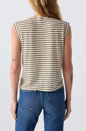 AMO Sleeveless Love Tee in Reseda Multi