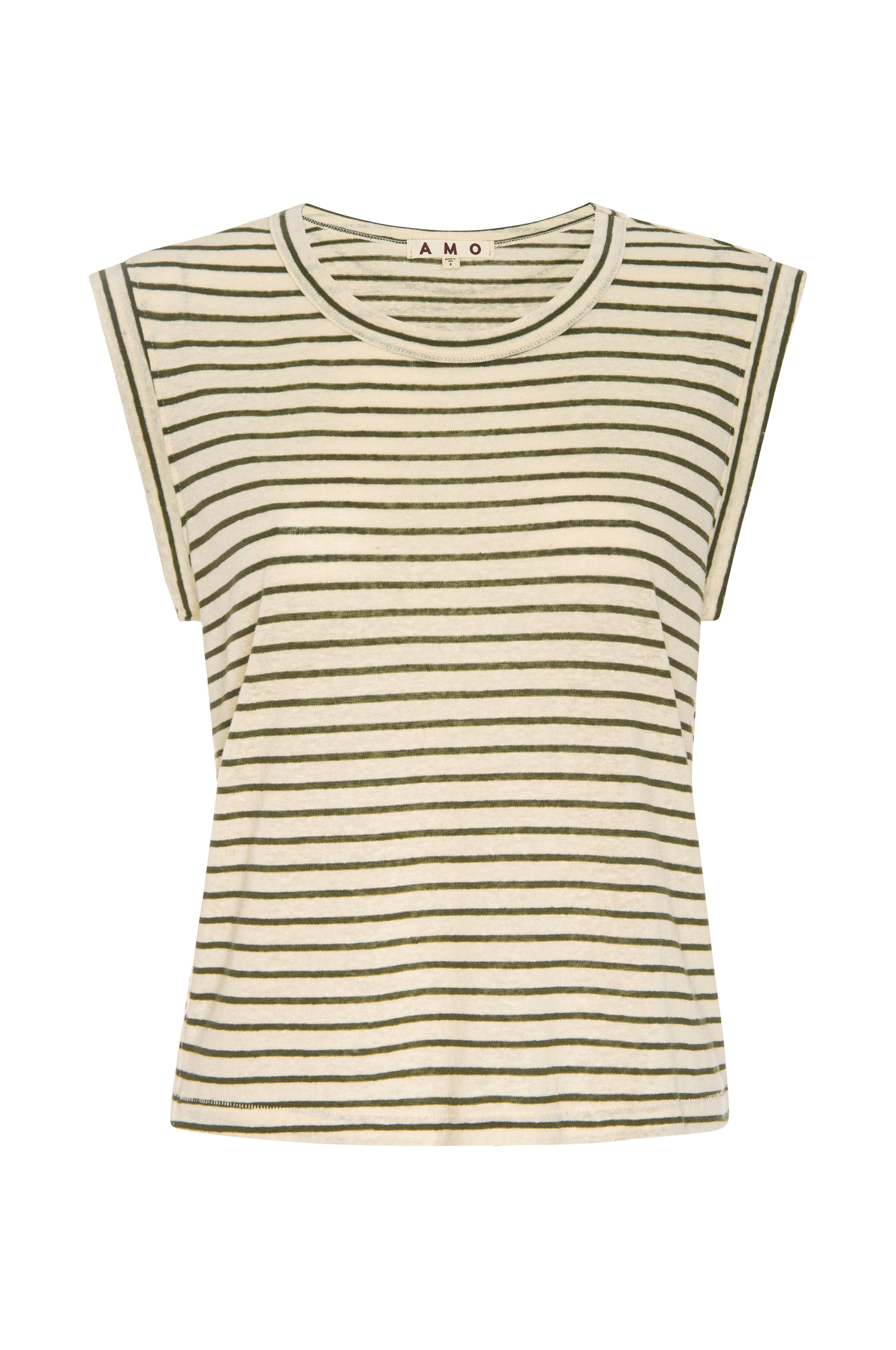 AMO Sleeveless Love Tee in Reseda Multi