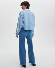 Rag & Bone Saige Ankle Relaxed Straight Jeans in River