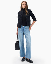 Rag & Bone Saige Ankle Relaxed Straight Jeans in Ludlow