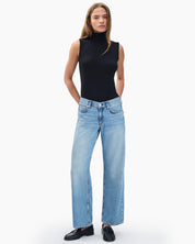 Rag & Bone Saige Ankle Relaxed Straight Jeans in Ludlow