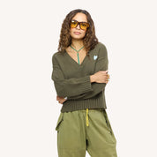 Kerri Rosenthal Saturday V Neck Sweater