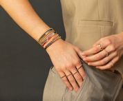 Karen Lazar Design 2mm Signature Bracelet with Passion Ombre
