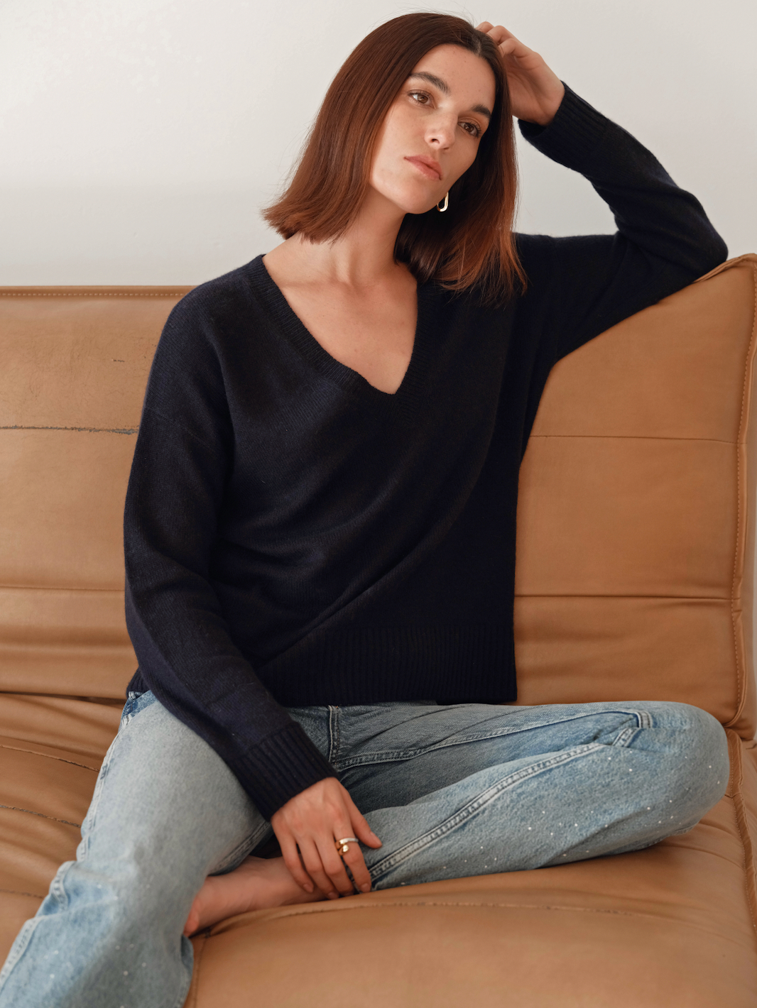 W. Cashmere Iman V-Neck Sweater