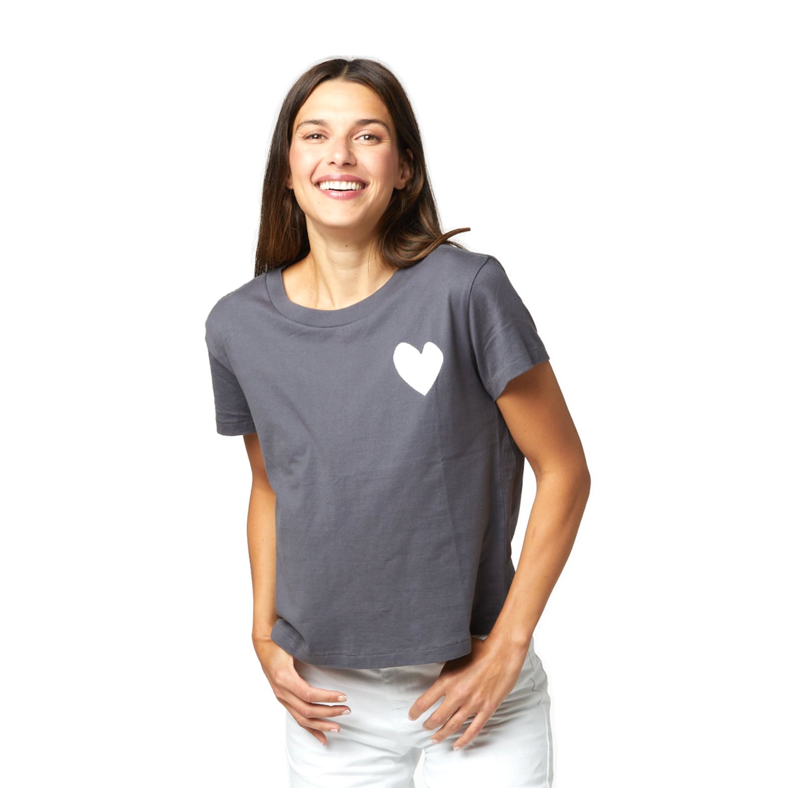 Kerri Roshenthal The Suke Tee - Contrast Imperfect Heart