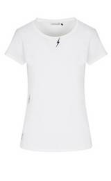 Catherine Gee Embroidered S/S Tee - Bolt
