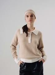 W.Cashmere Leah Polo Pullover