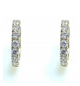 Gold Diamond Hoop Earrings (0.276 Cts)