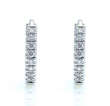 Gold Diamond Hoop Earrings (0.130 Cts)