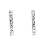 Gold Diamond Hoop Earrings (0.370 Cts)