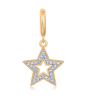 S.Row Designs Gold Diamond Star Charm
