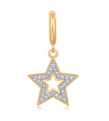 S.Row Designs Gold Diamond Star Charm