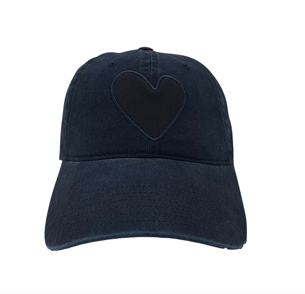 Kerri Rosenthal Imperfect Heart Hat in Indigo Blue