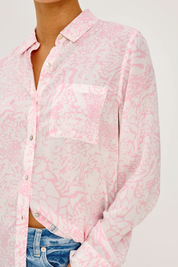 Rails Josephine Shirt in Pink Mixed Animal