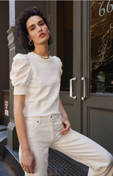 Soldout.nyc The Just Enough Puff Sleeve S/S Sweatshirt