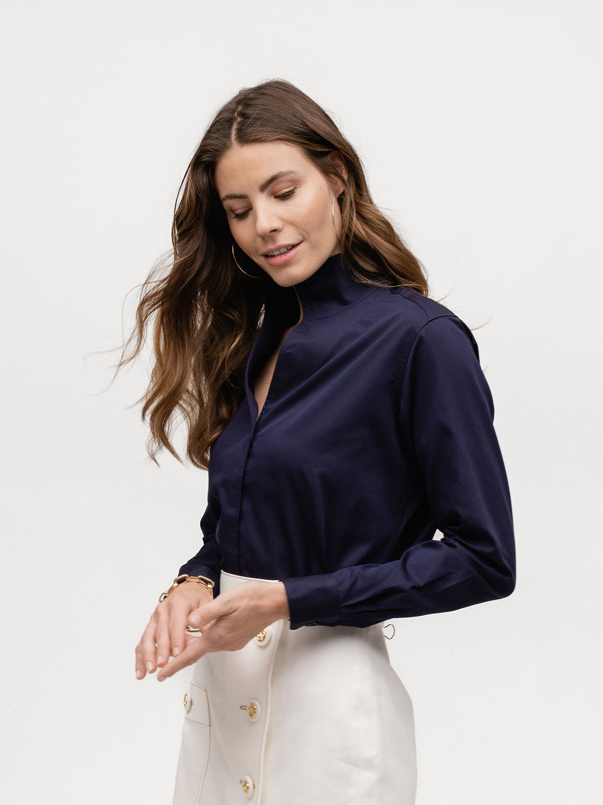 Sarah Alexandra Signature Shirt in Midnight in Manhattan
