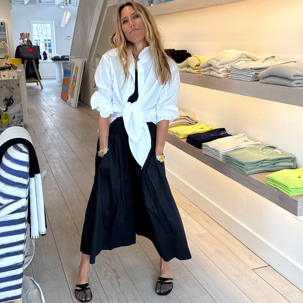 Kerri Rosenthal Mia Ruffle Shirt in White