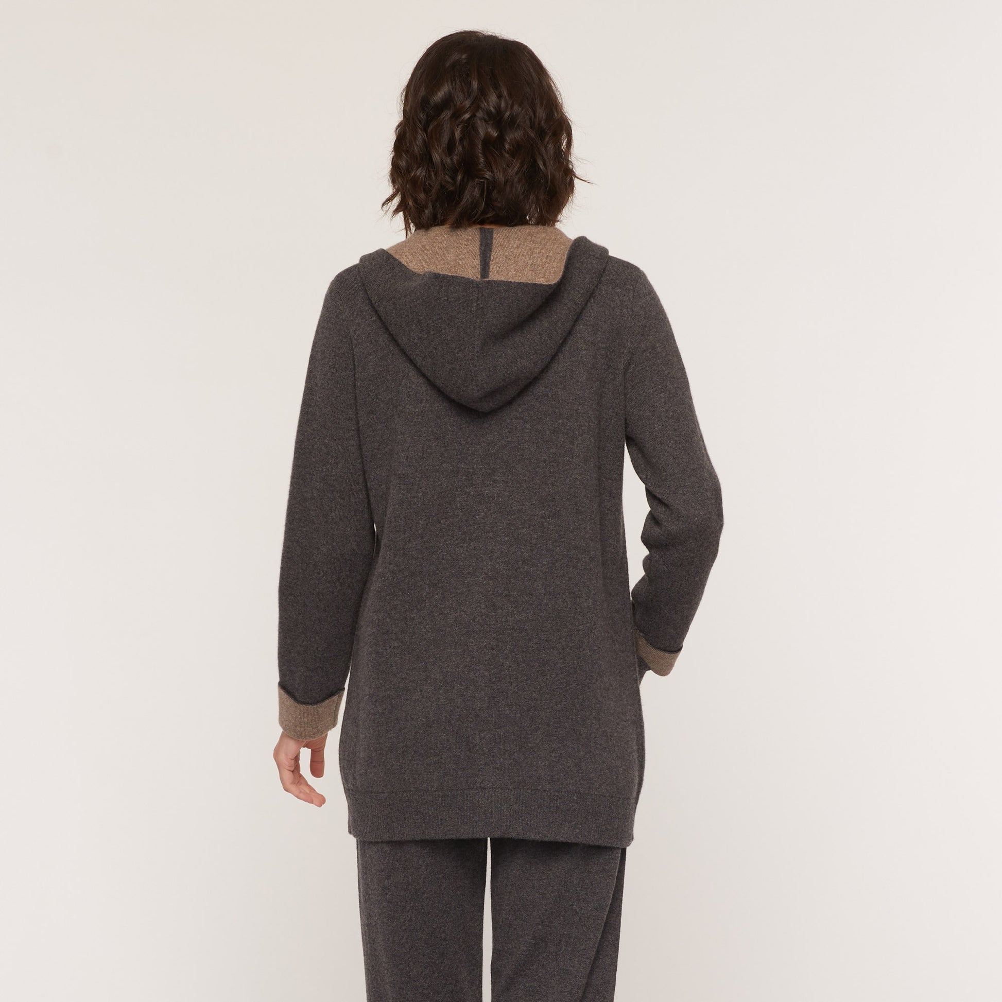 Cashmere Project Hooded Zip Car Coat