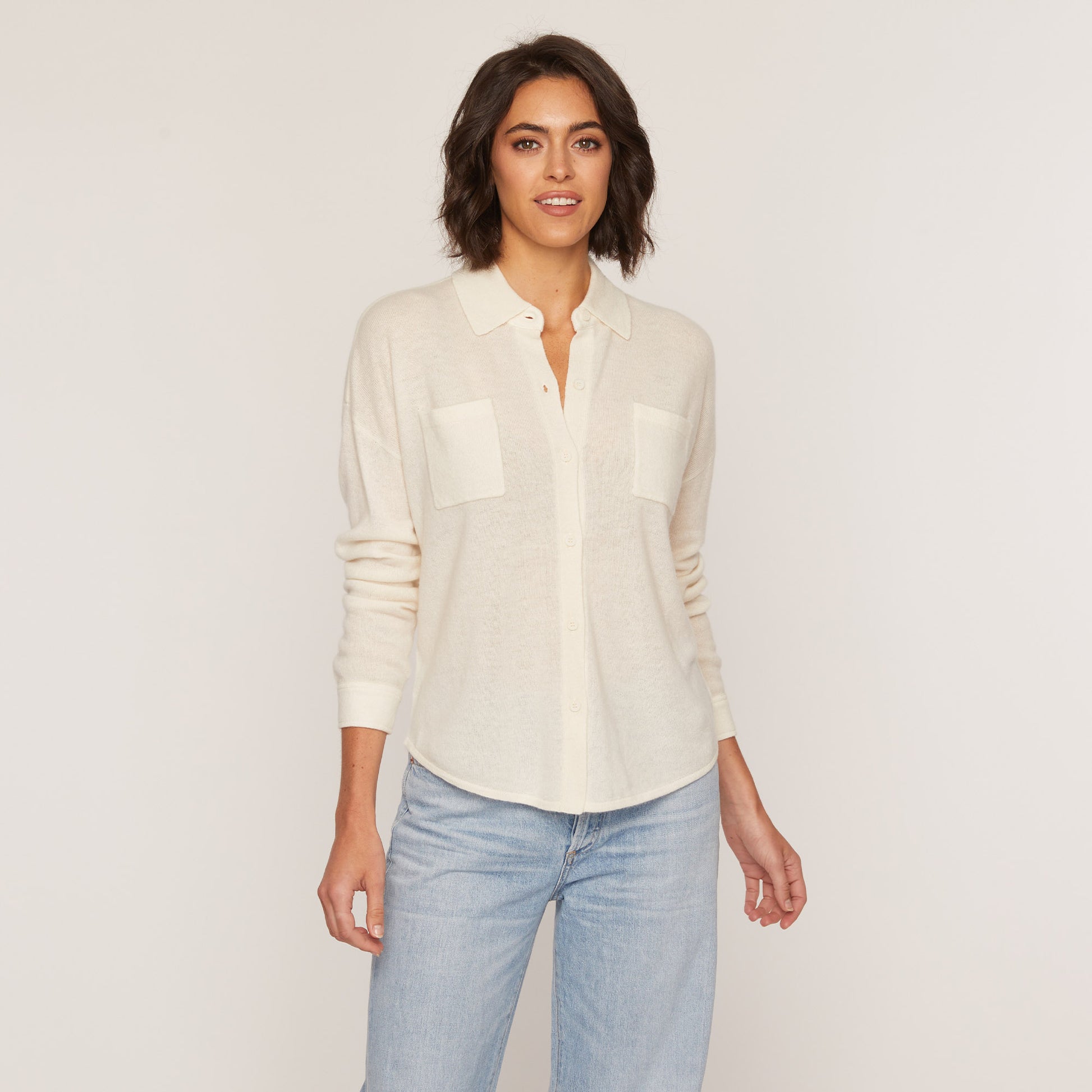 Cashmere Shirttail Cashmere Shirt