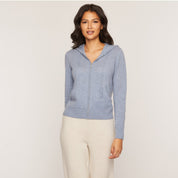 Cashmere Project Solid Zip Hoodie