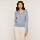Cashmere Project Solid Zip Hoodie